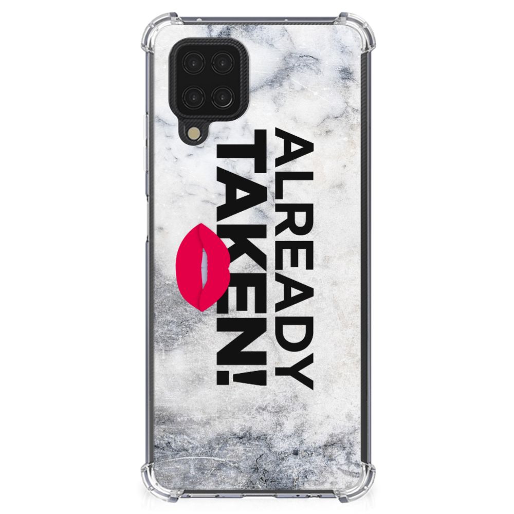 Samsung Galaxy A12 Telefoonhoesje met tekst Already Taken White - B2C Telecom