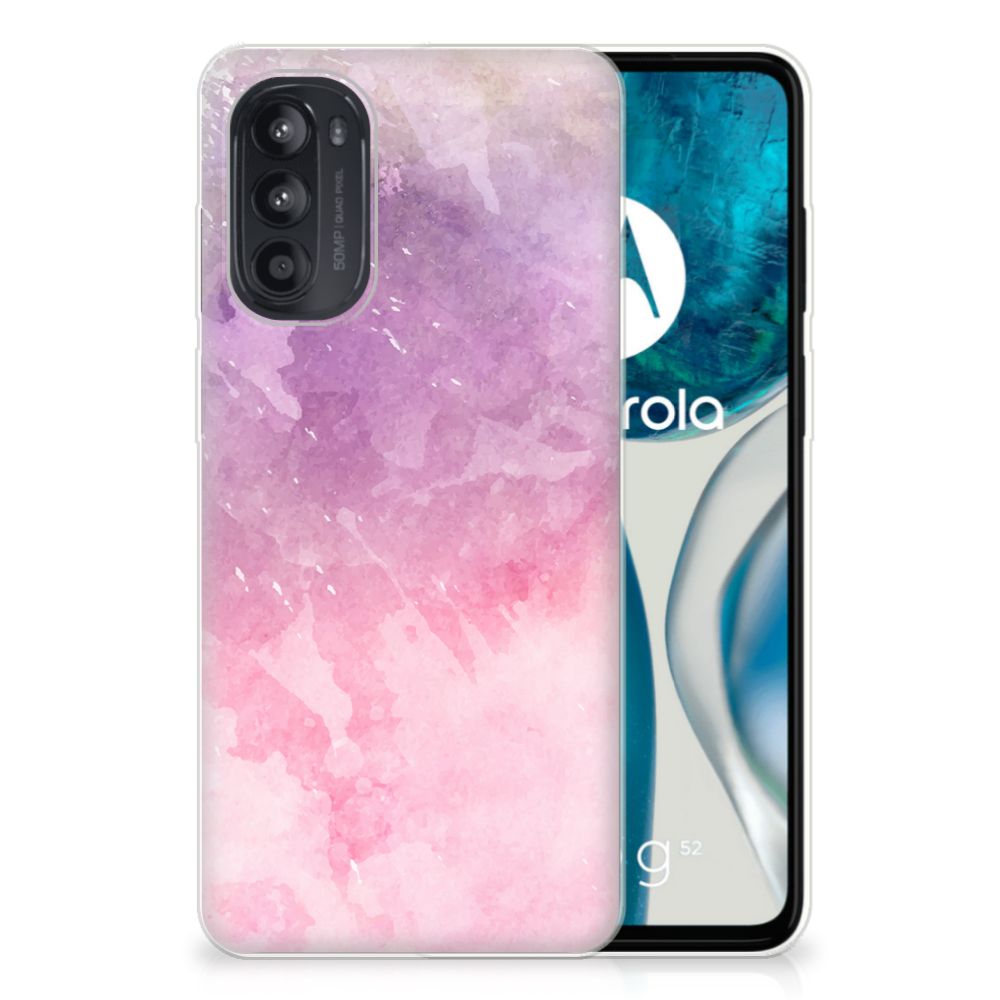 Hoesje maken Motorola Moto G52/G82 Pink Purple Paint