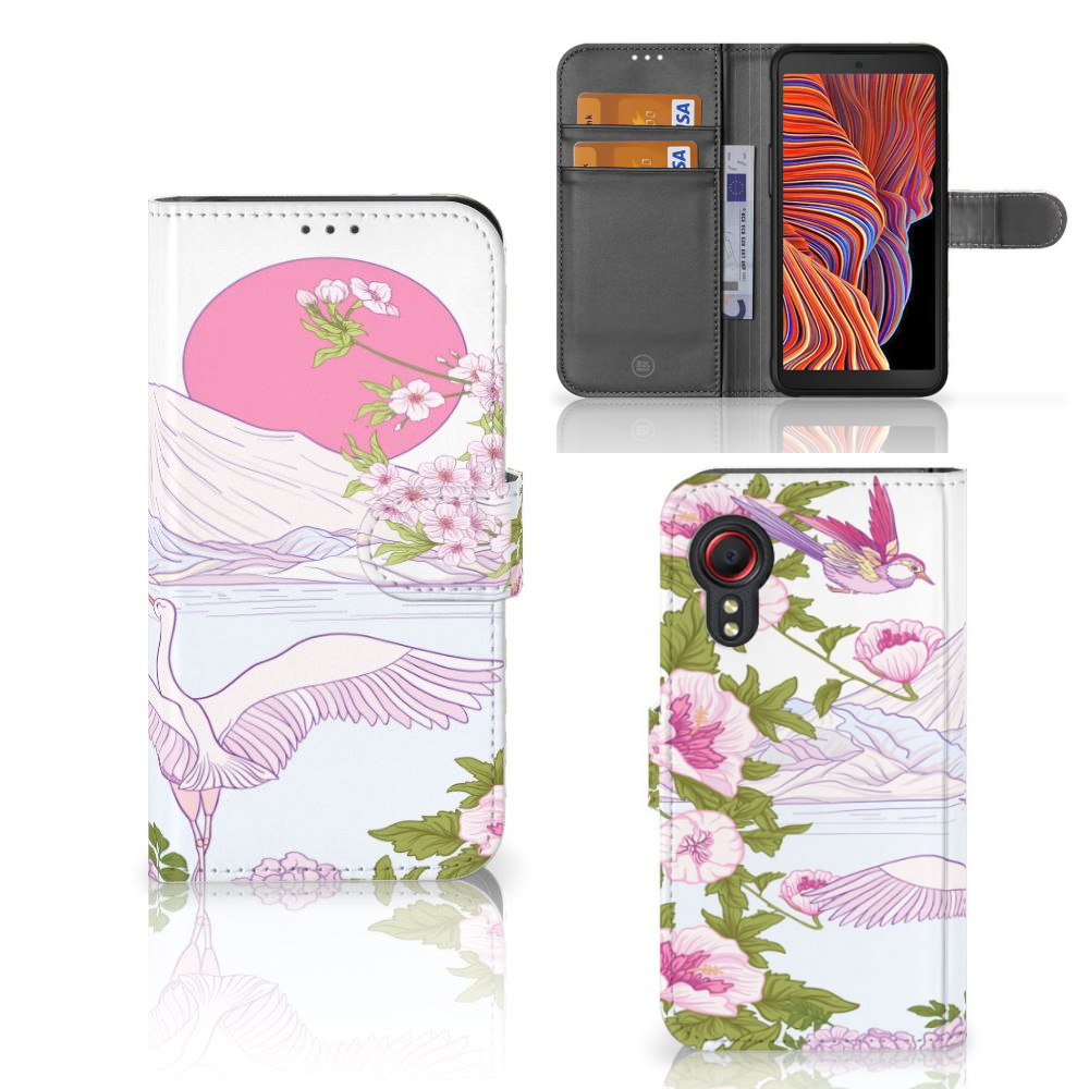 Samsung Galaxy Xcover 5 Telefoonhoesje met Pasjes Bird Standing