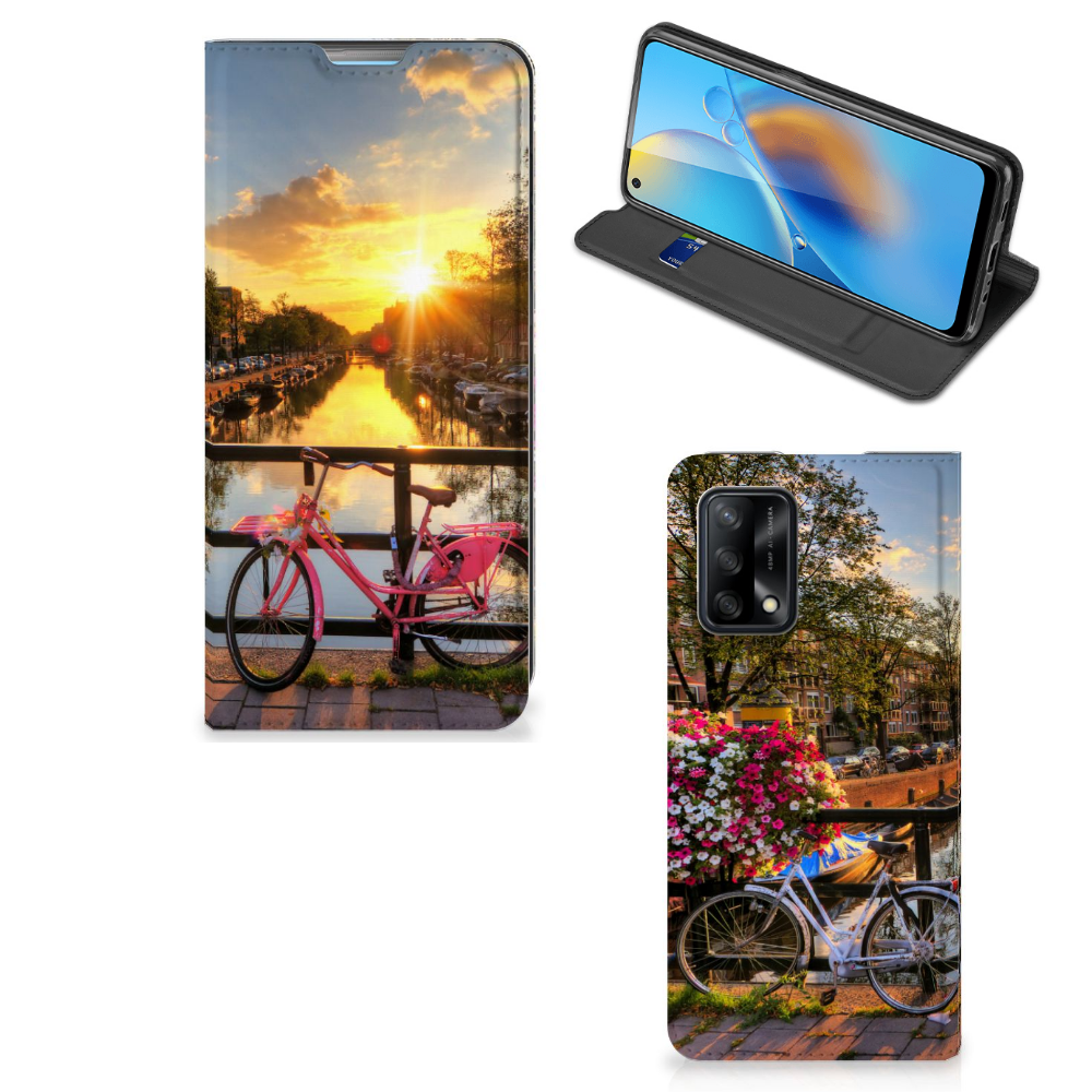OPPO A74 4G Book Cover Amsterdamse Grachten - B2C Telecom