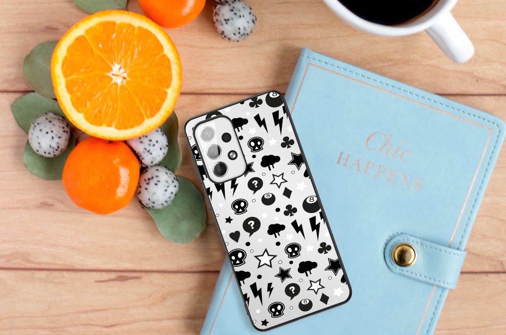 Telefoonhoesje Samsung Galaxy A73 Silver Punk B2C Telecom