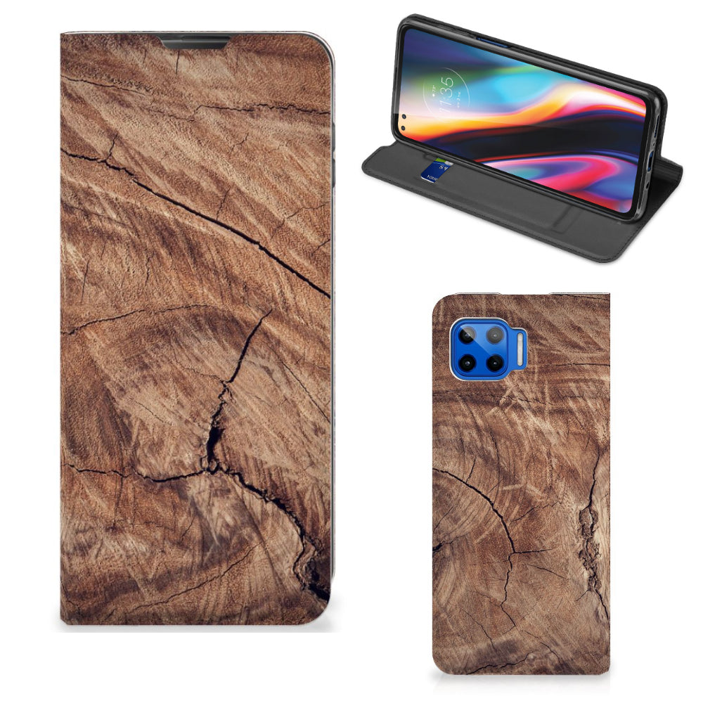 Motorola Moto G 5G Plus Book Wallet Case Tree Trunk