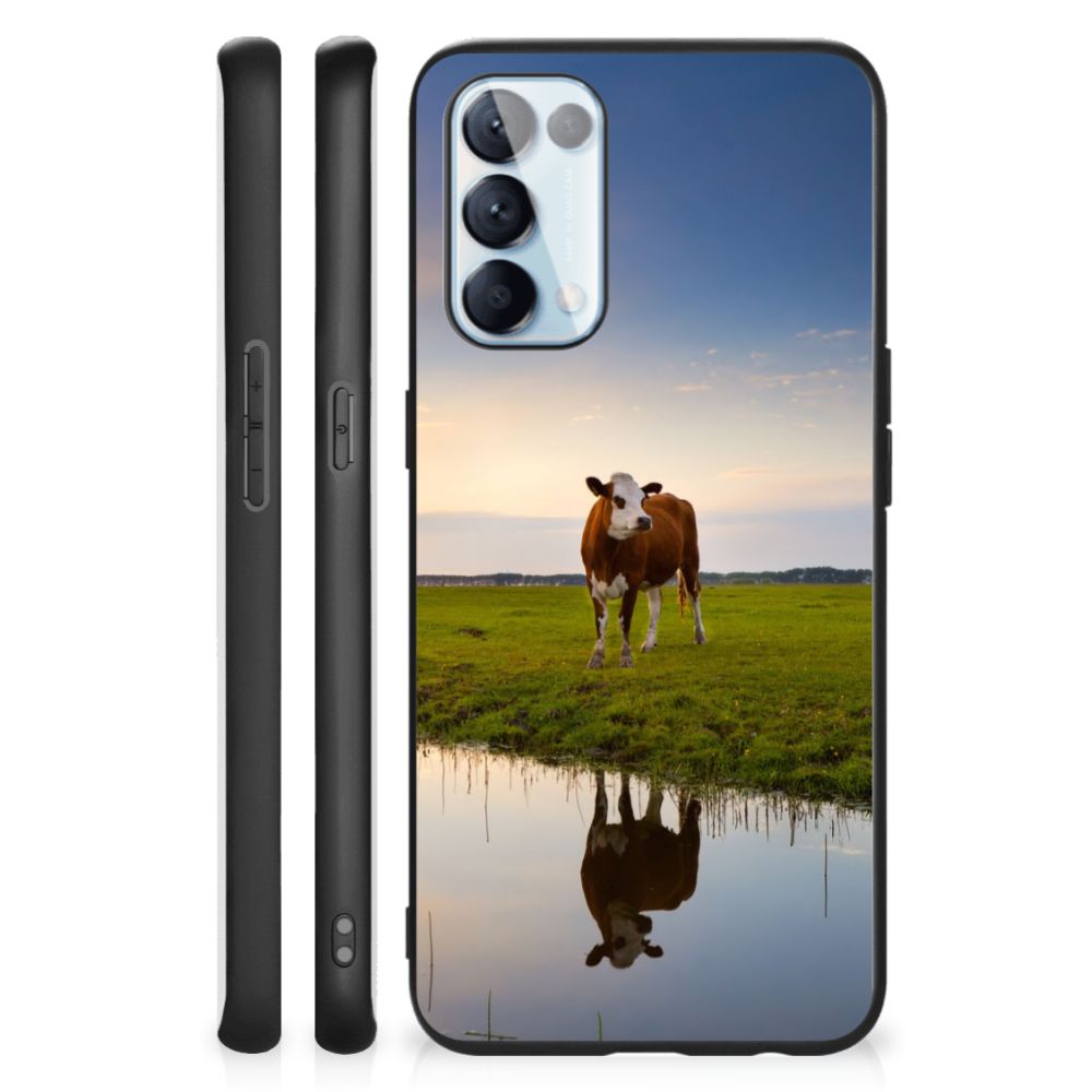 OPPO Reno5 5G | Find X3 Lite Dierenprint Telefoonhoesje Koe