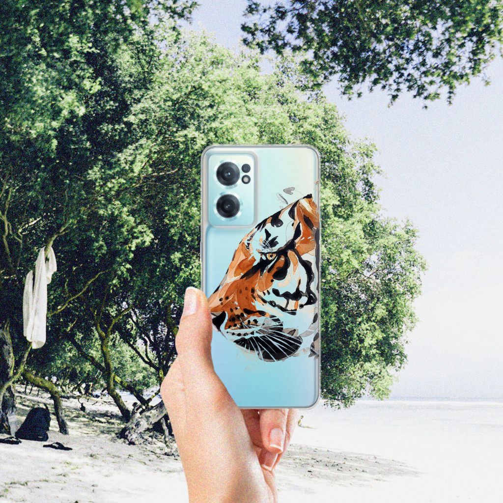 Hoesje maken OnePlus Nord CE 2 5G Watercolor Tiger B2C Telecom