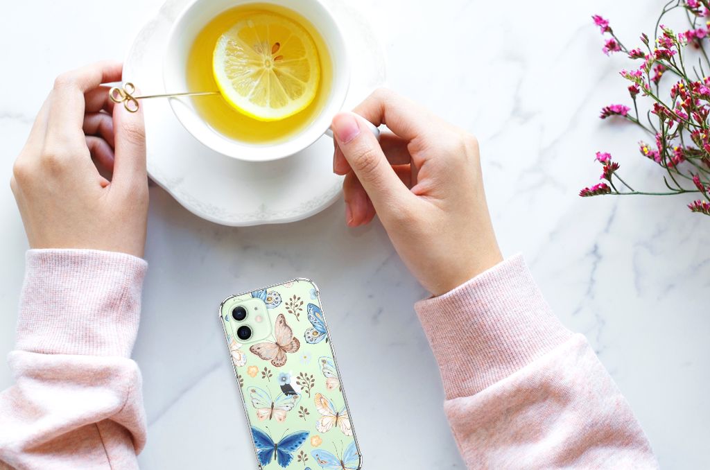 Case Anti-shock voor iPhone 12 Mini Vlinder B2C Telecom