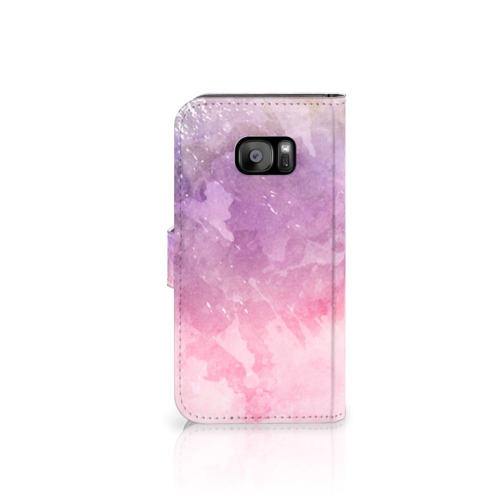 Hoesje Samsung Galaxy S7 Edge Pink Purple Paint