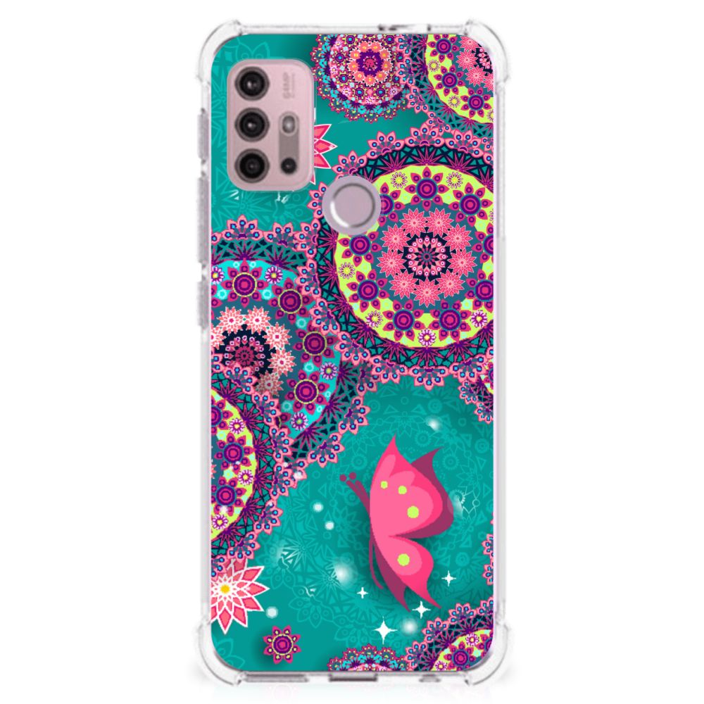 Motorola Moto G30 | G20 | G10 Back Cover Cirkels en Vlinders