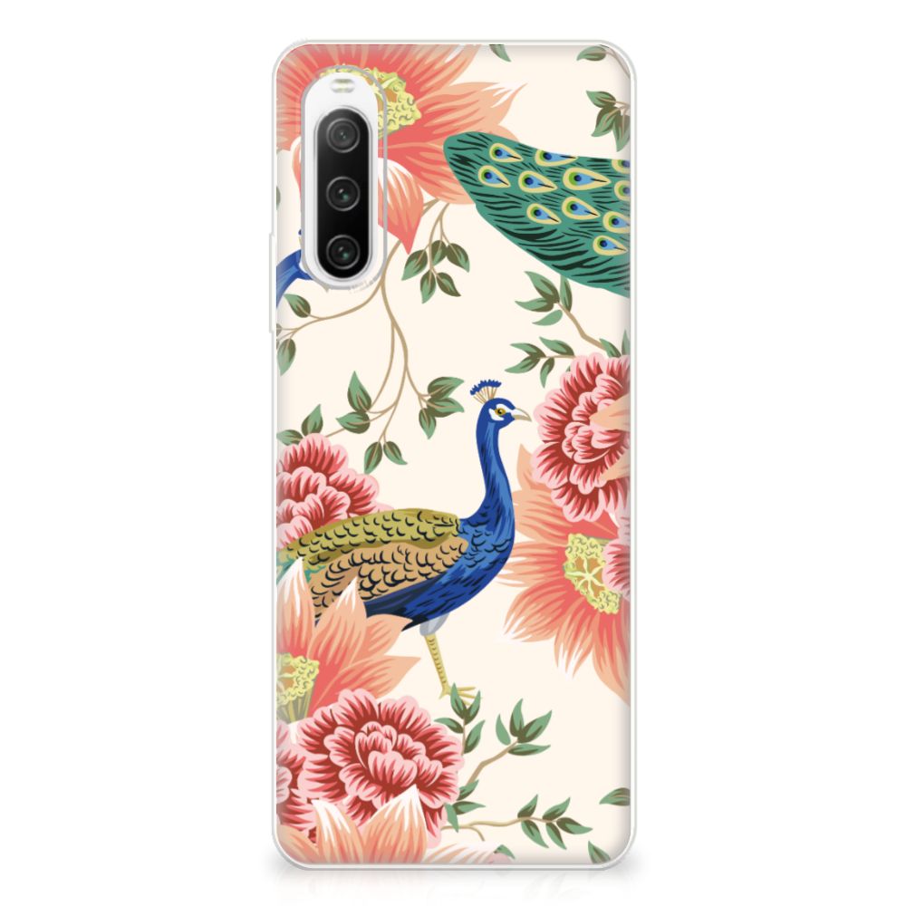 TPU Hoesje voor Sony Xperia 10 IV Pink Peacock