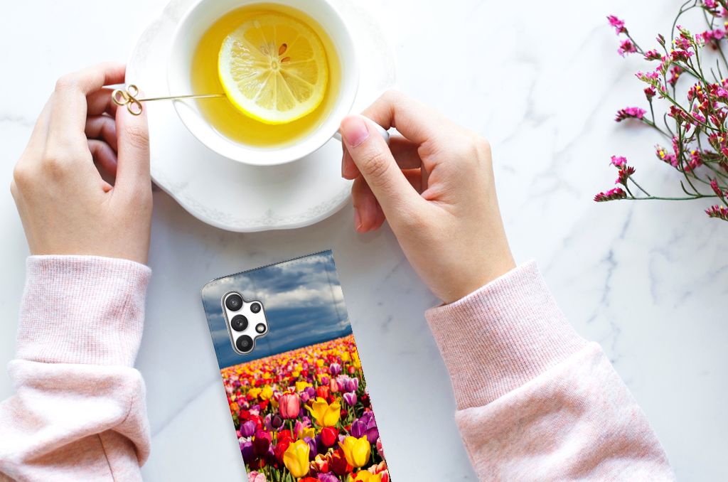 Samsung Galaxy A32 4G | A32 5G Enterprise Editie Smart Cover Tulpen - B2C Telecom