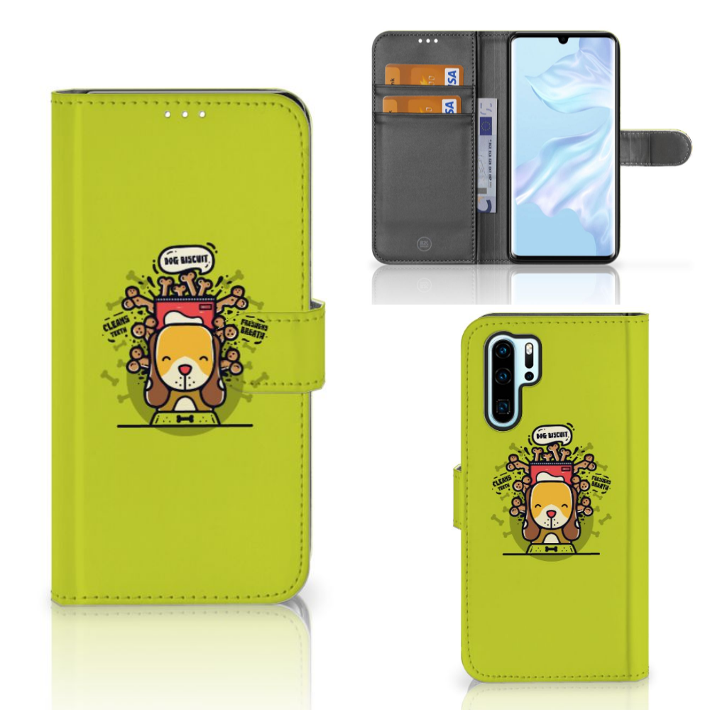 Huawei P30 Pro Leuk Hoesje Doggy Biscuit