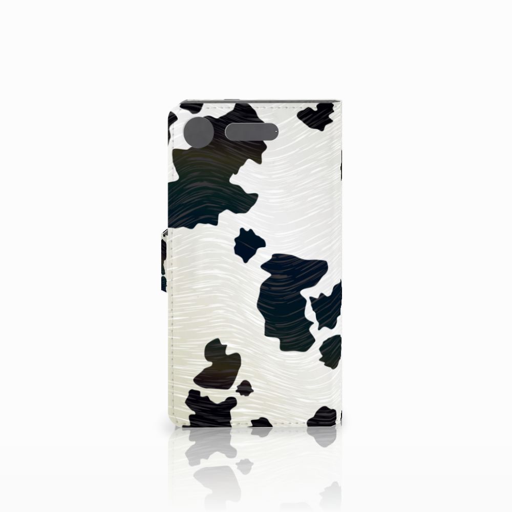 Sony Xperia XZ1 Telefoonhoesje met Pasjes Koeienvlekken