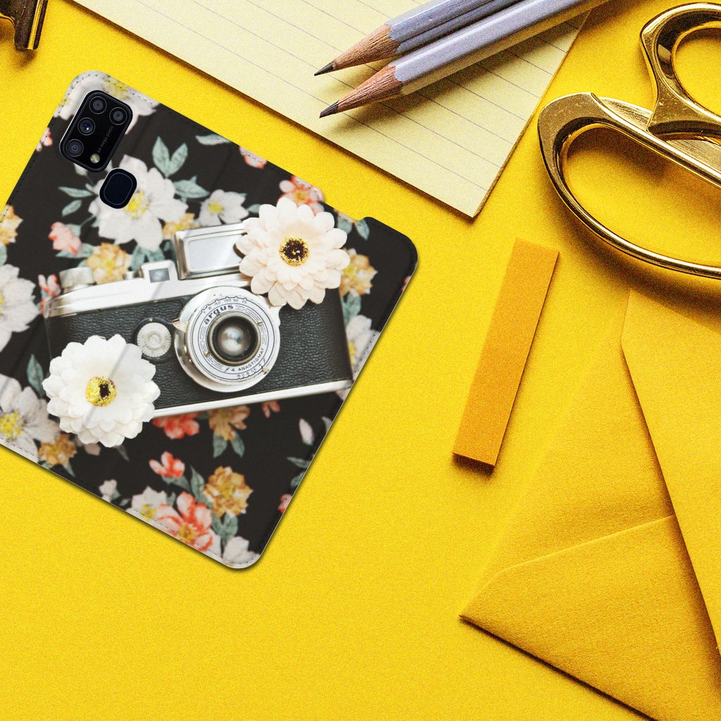 Samsung Galaxy M31 Stand Case Vintage Camera - B2C Telecom