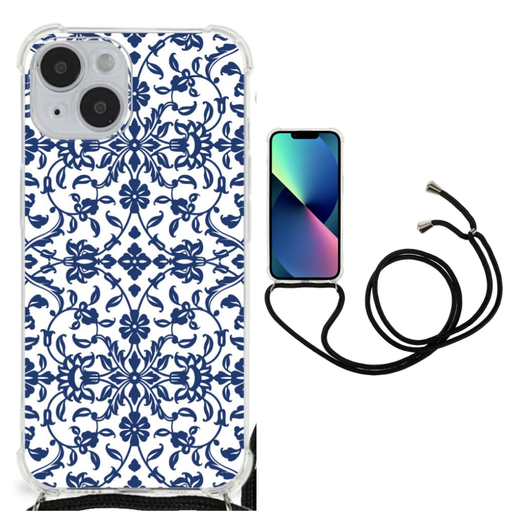 iPhone 14 Case Flower Blue