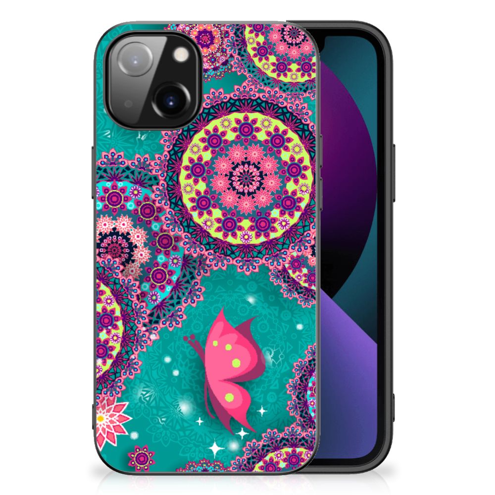 Apple iPhone 13 Leuk Telefoonhoesje Cirkels en Vlinders B2C Telecom