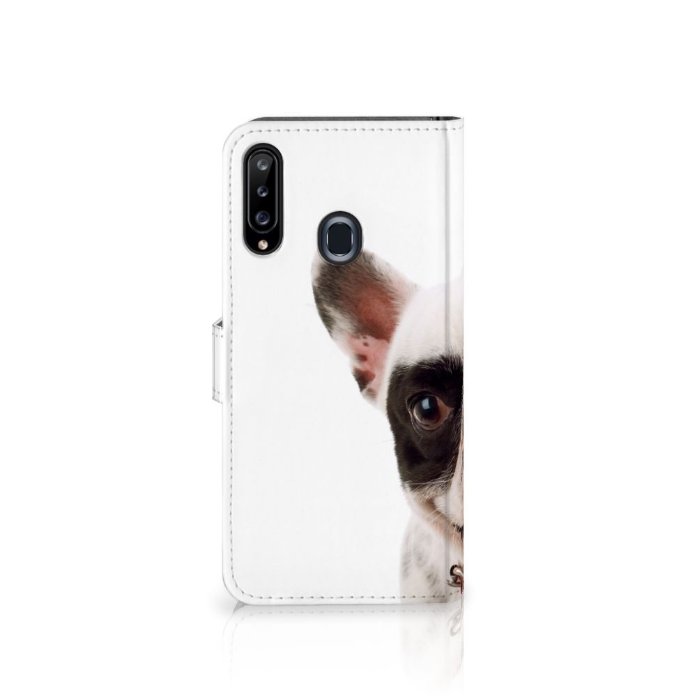 Samsung Galaxy A20s Telefoonhoesje met Pasjes Franse Bulldog