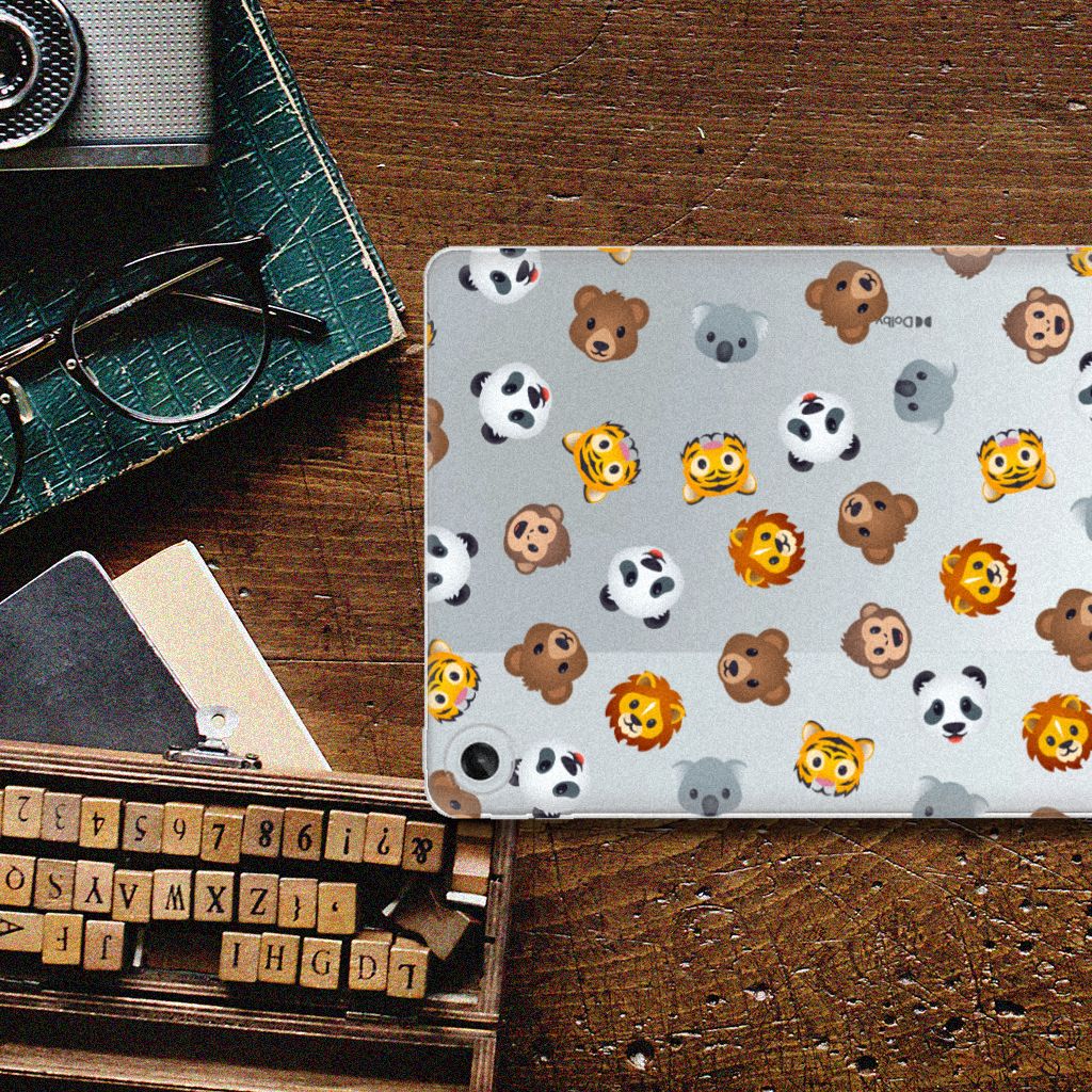Hippe Hoes voor Lenovo Tab M10 Plus (3e generatie) Dieren Emojis - B2C Telecom
