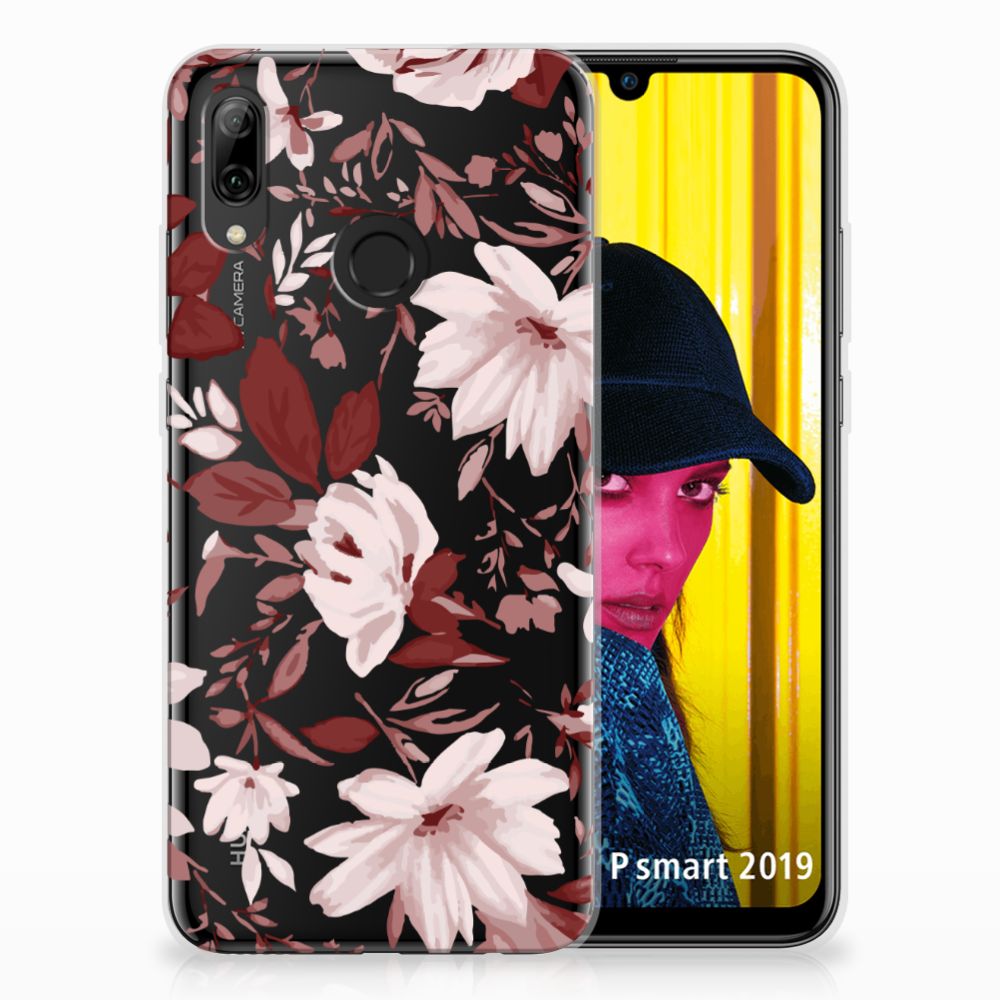 Hoesje maken Huawei P Smart 2019 Watercolor Flowers