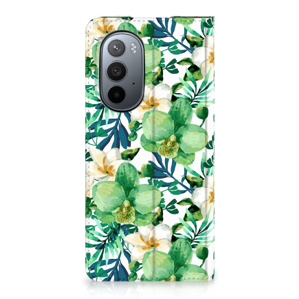 Motorola Edge 30 Pro Smart Cover Orchidee Groen - B2C Telecom