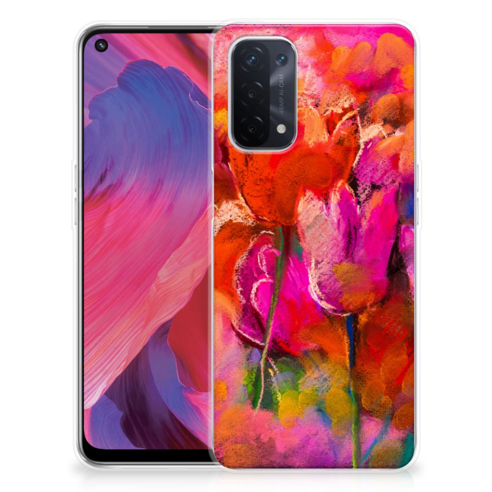 Hoesje maken OPPO A74 5G | A54 5G Tulips