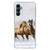 Samsung Galaxy A14 5G/4G Case Anti-shock Paarden met hinnikende paarden in de sneeuw