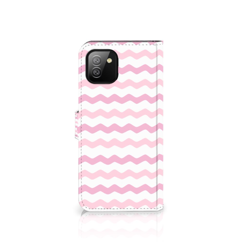 Samsung Galaxy A03 Telefoon Hoesje Waves Roze