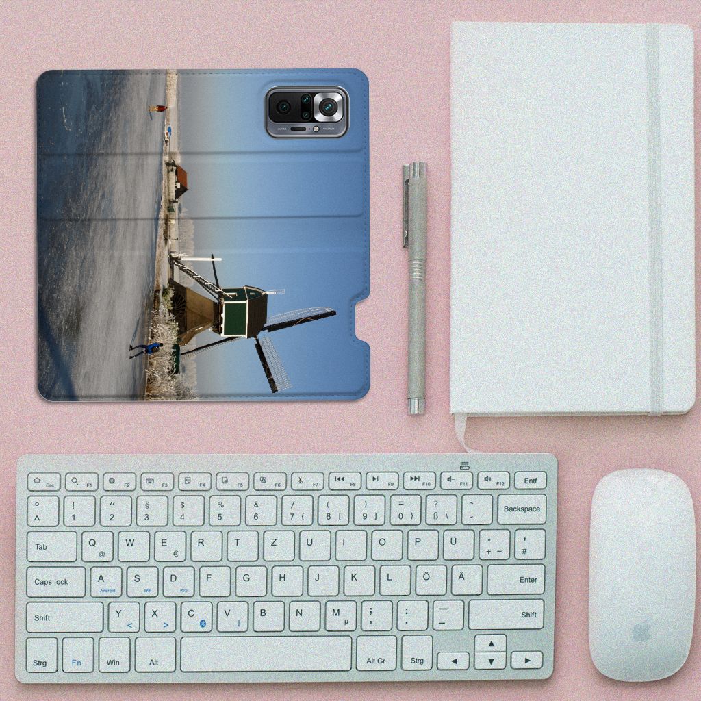 Xiaomi Redmi Note 10 Pro Book Cover Schaatsers - B2C Telecom
