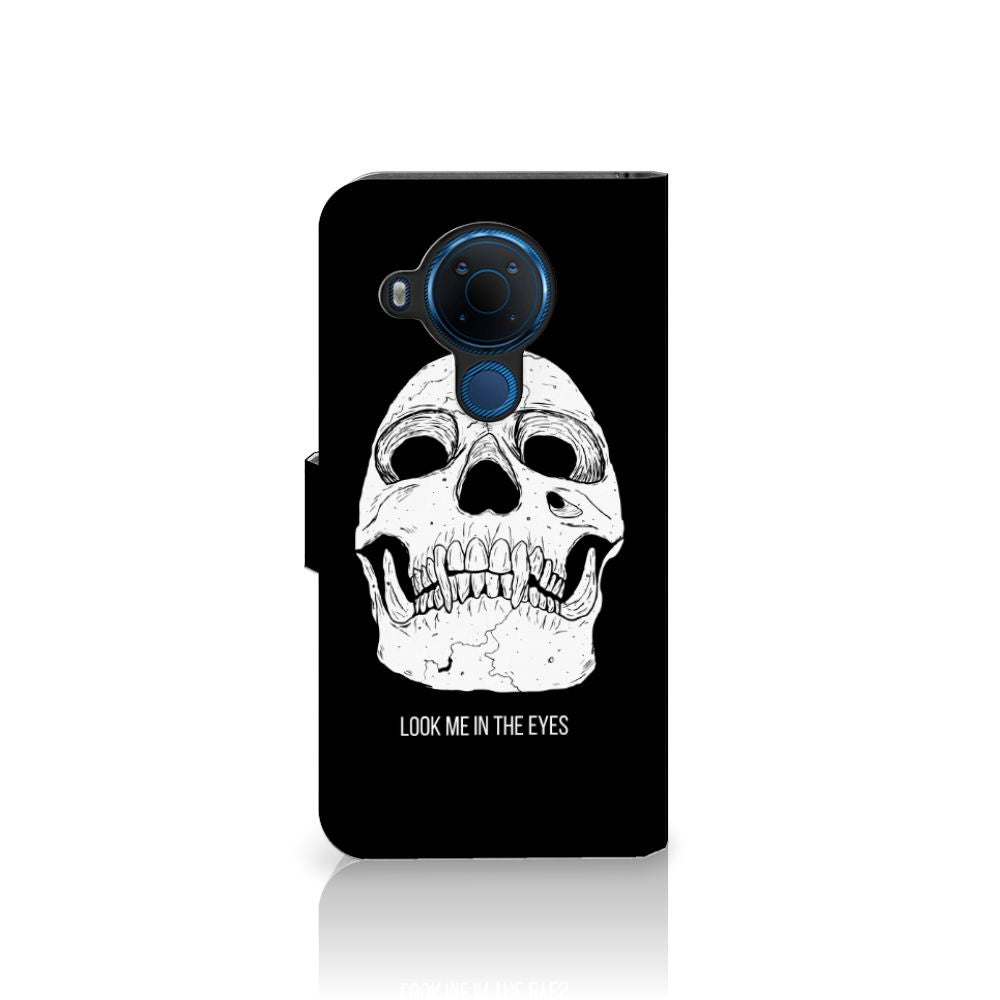 Telefoonhoesje met Naam Nokia 5.4 Skull Eyes