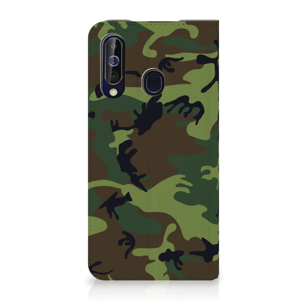 Samsung Galaxy A60 Hoesje met Magneet Army Dark
