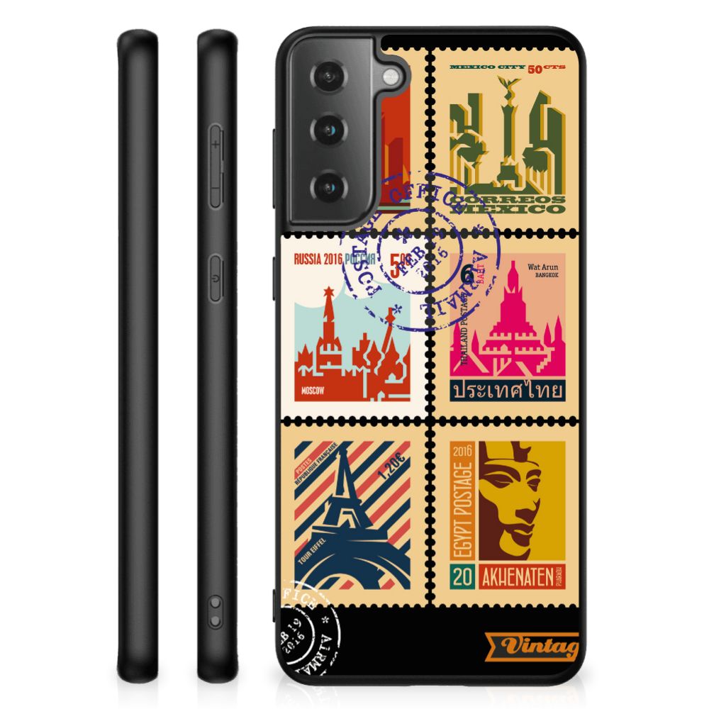 Samsung Galaxy S21 Plus TPU Backcover Postzegels B2C Telecom