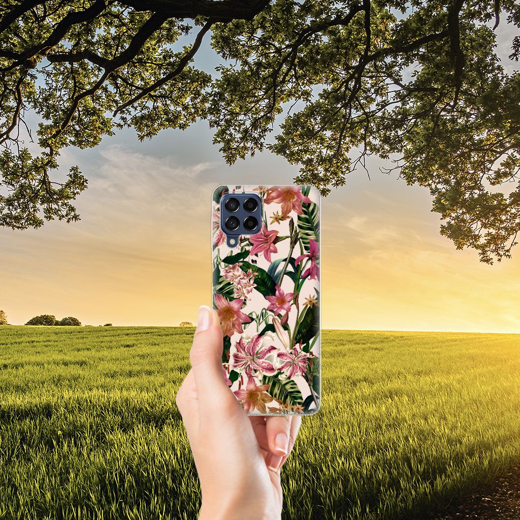 Samsung Galaxy M53 TPU Case Flowers