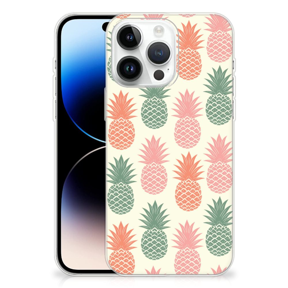 iPhone 14 Pro Max Siliconen Case Ananas