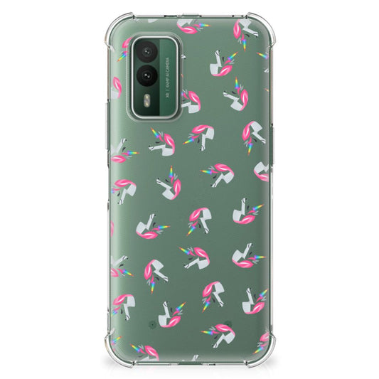 Doorzichtige Silicone Hoesje voor Nokia XR21 Unicorns