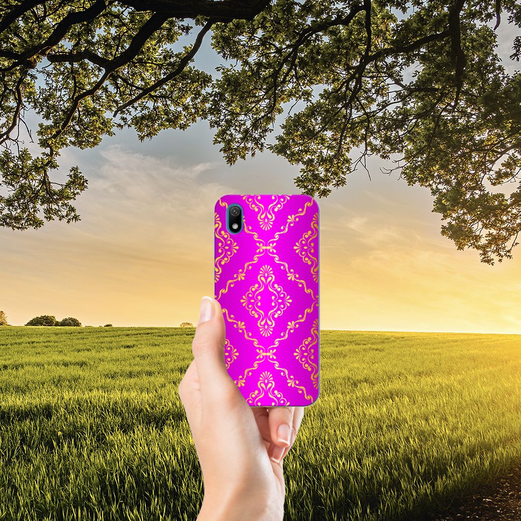 Siliconen Hoesje Huawei Y5 (2019) Barok Roze