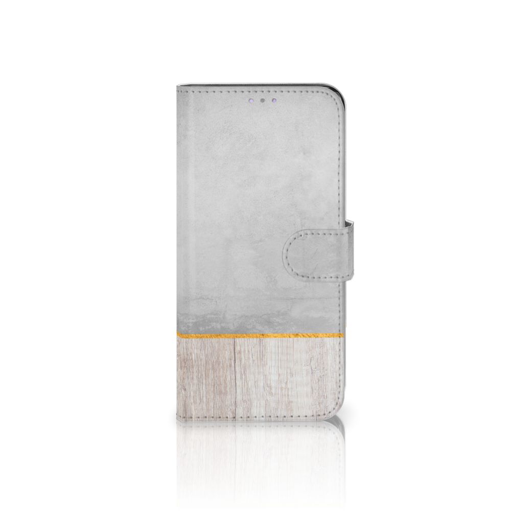 Samsung Galaxy A31 Book Style Case Wood Concrete