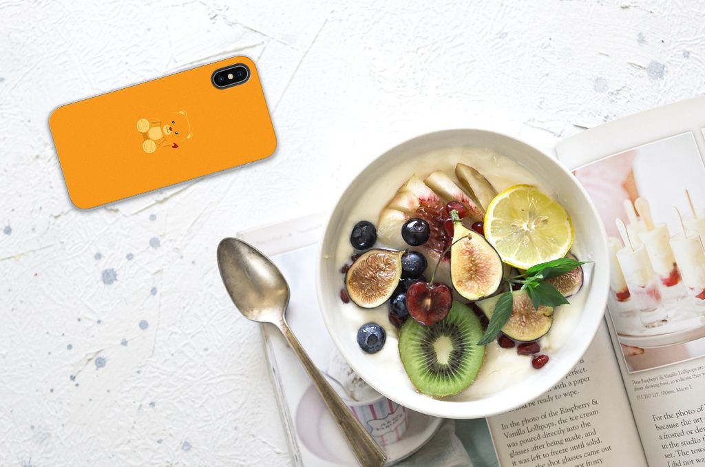 Apple iPhone X | Xs Telefoonhoesje met Naam Baby Beer