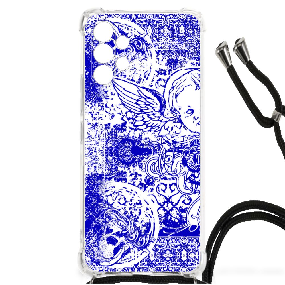 Extreme Case Samsung Galaxy A13 4G Angel Skull Blauw B2C Telecom