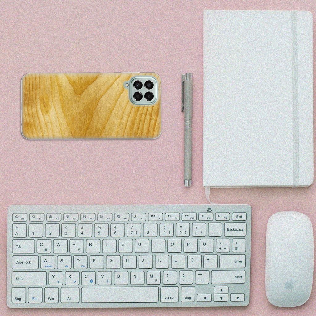 Samsung Galaxy M33 Bumper Hoesje Licht Hout B2C Telecom