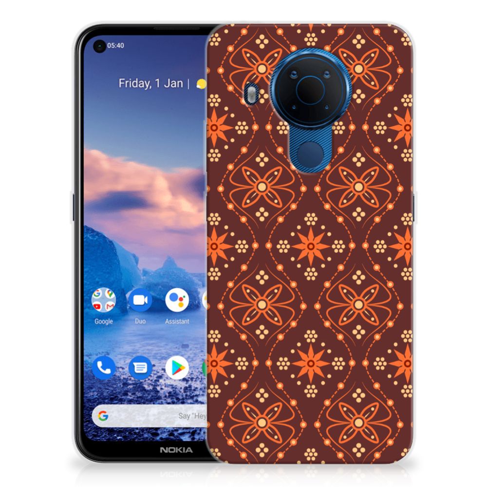 Nokia 5.4 TPU bumper Batik Brown