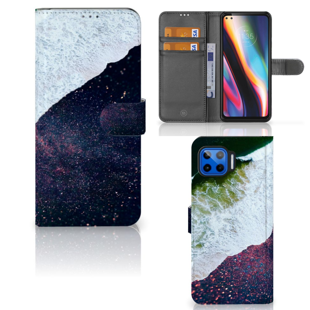 Motorola Moto G 5G Plus Book Case Sea in Space