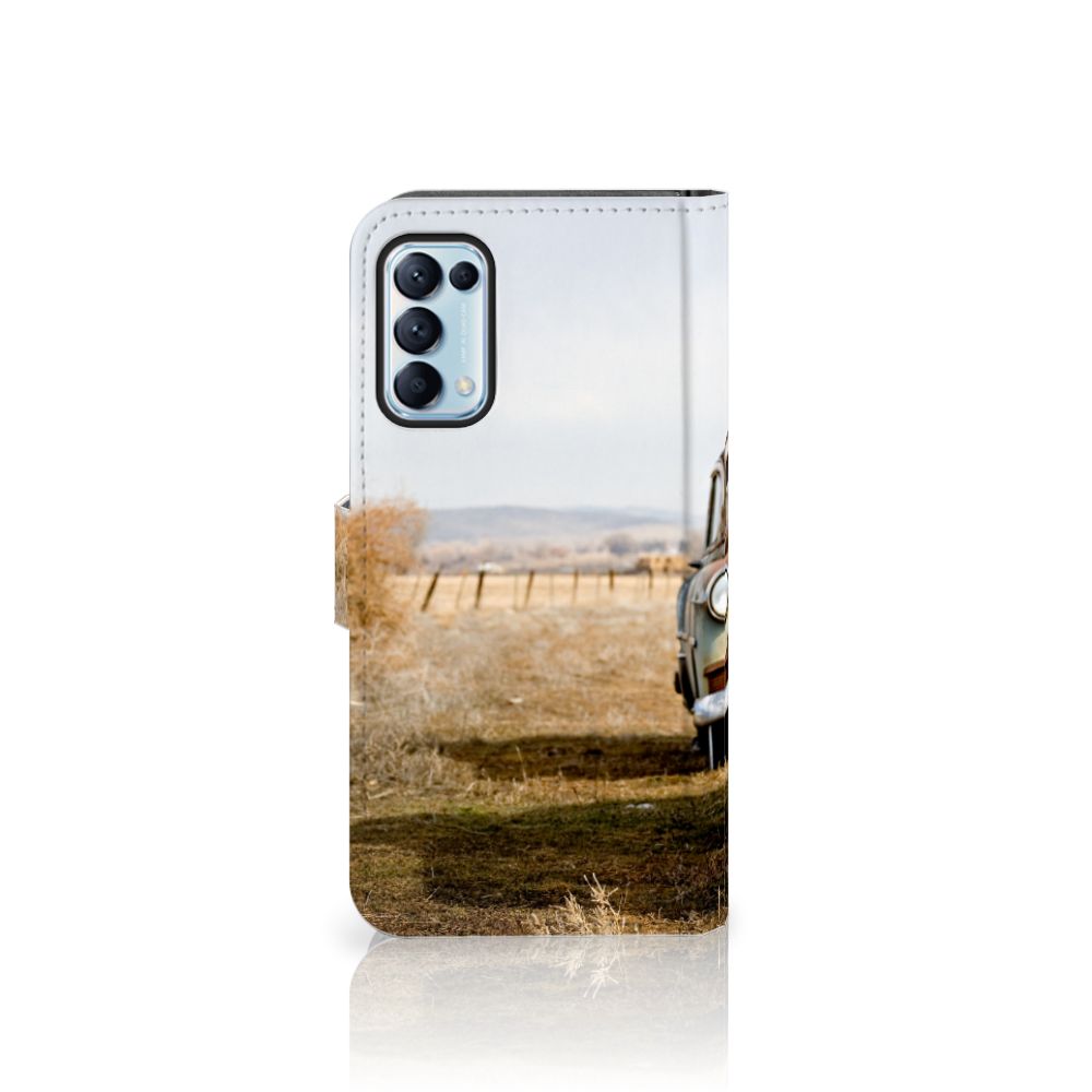 OPPO Find X3 Lite Telefoonhoesje met foto Vintage Auto