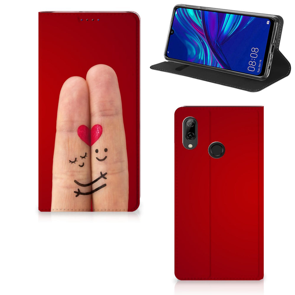 Huawei P Smart (2019) Hippe Standcase Liefde - Origineel Romantisch Cadeau