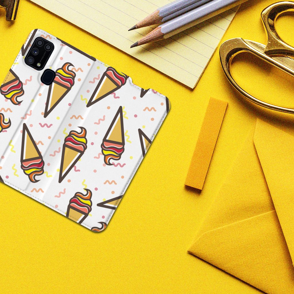 Samsung Galaxy M31 Flip Style Cover Icecream - B2C Telecom