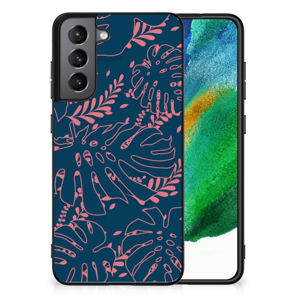Samsung Galaxy S21FE Bloemen Hoesje Palm Leaves