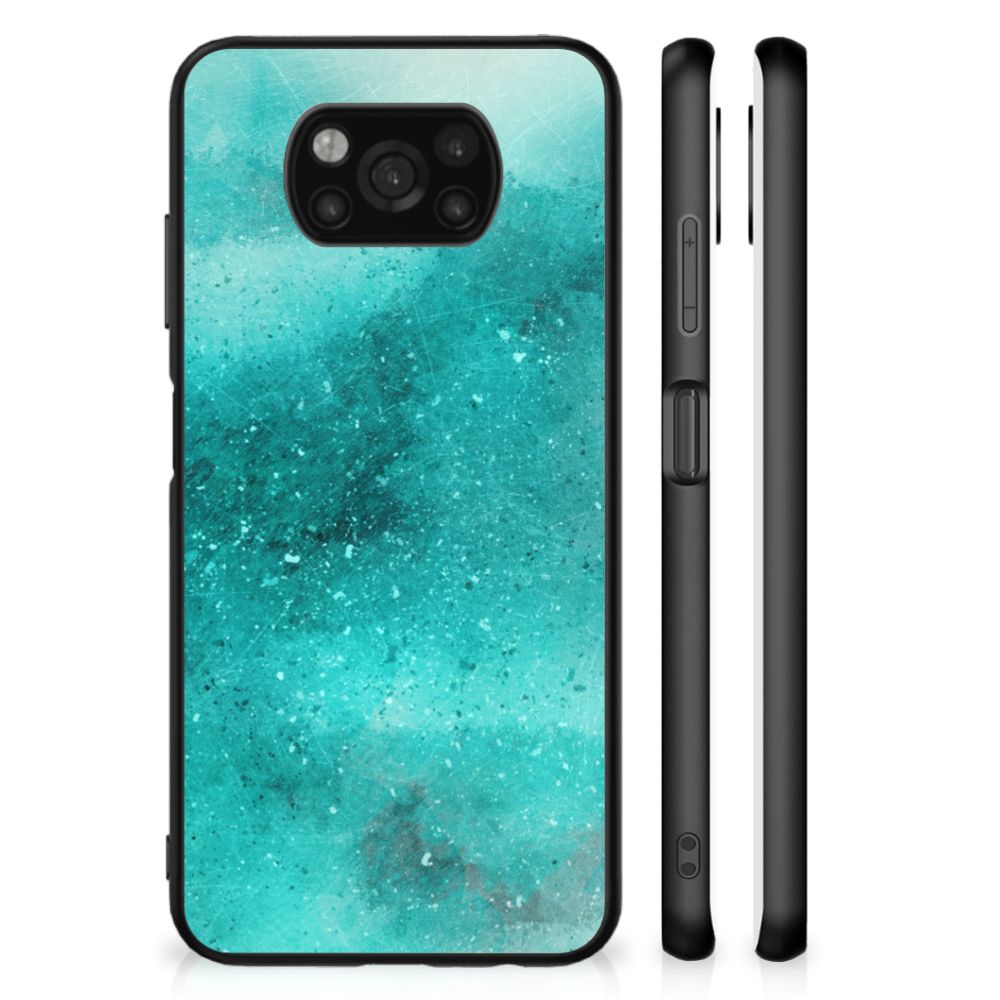 Kleurrijke Telefoonhoesje Xiaomi Poco X3 | X3 Pro Painting Blue