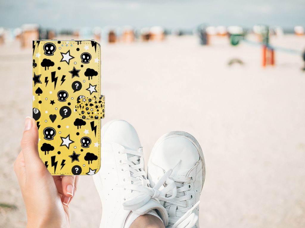 Telefoonhoesje met Naam Huawei P40 Lite Punk Geel