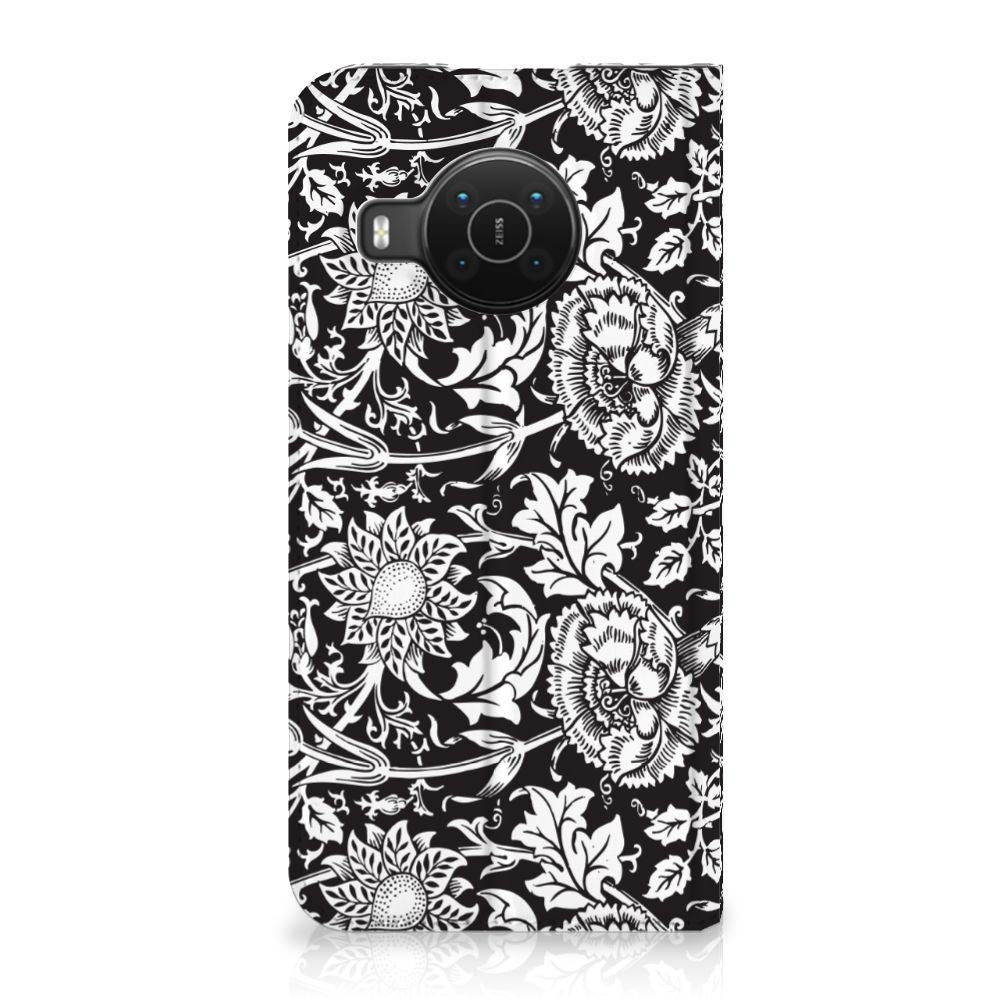 Nokia X20 | X10 Smart Cover Black Flowers - B2C Telecom