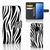 Samsung Galaxy S9 Telefoonhoesje met Pasjes Zebra