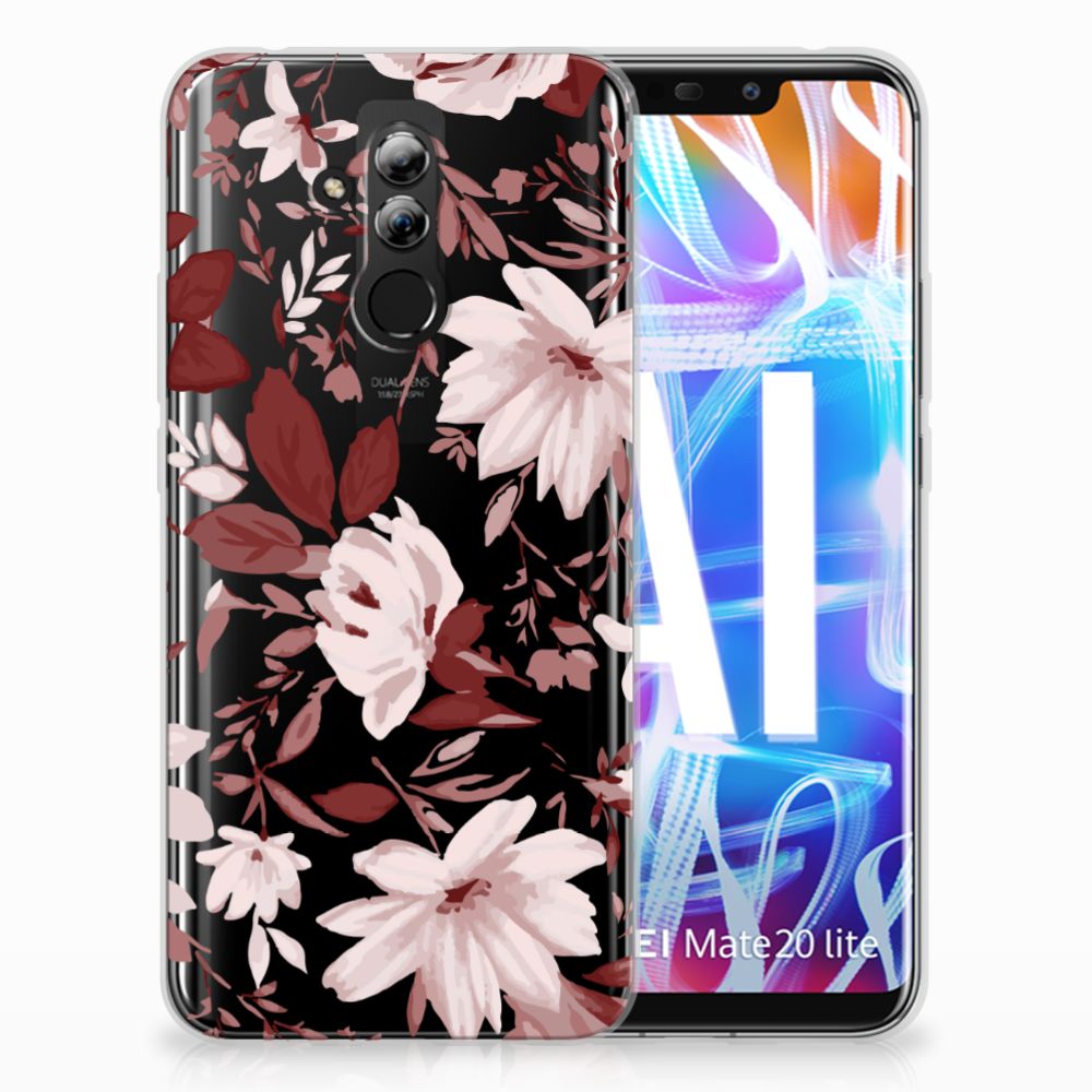 Hoesje maken Huawei Mate 20 Lite Watercolor Flowers