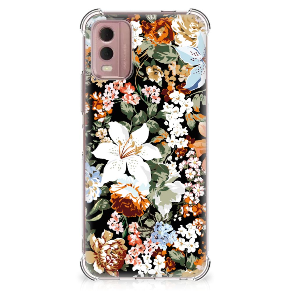 Case voor Nokia C32 Dark Flowers B2C Telecom
