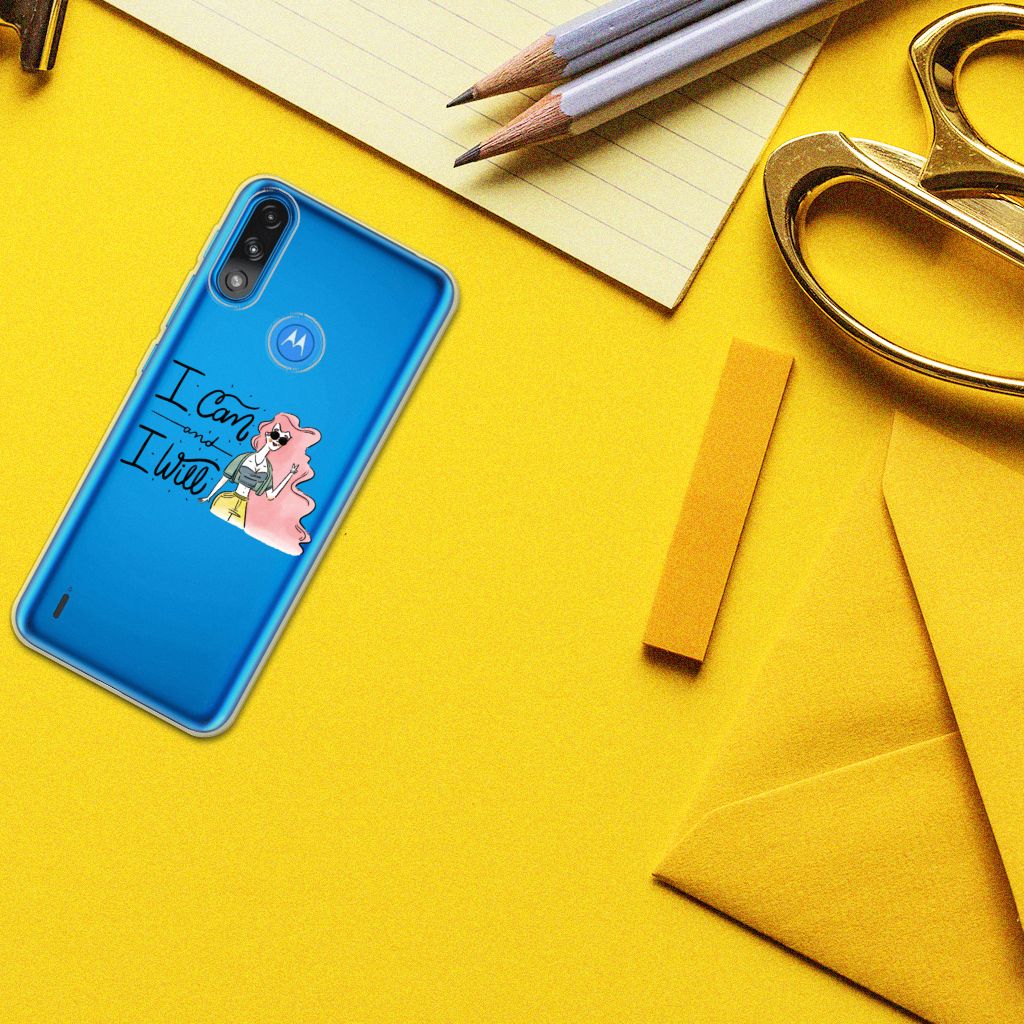 Motorola Moto E7/E7i Power Telefoonhoesje met Naam i Can B2C Telecom